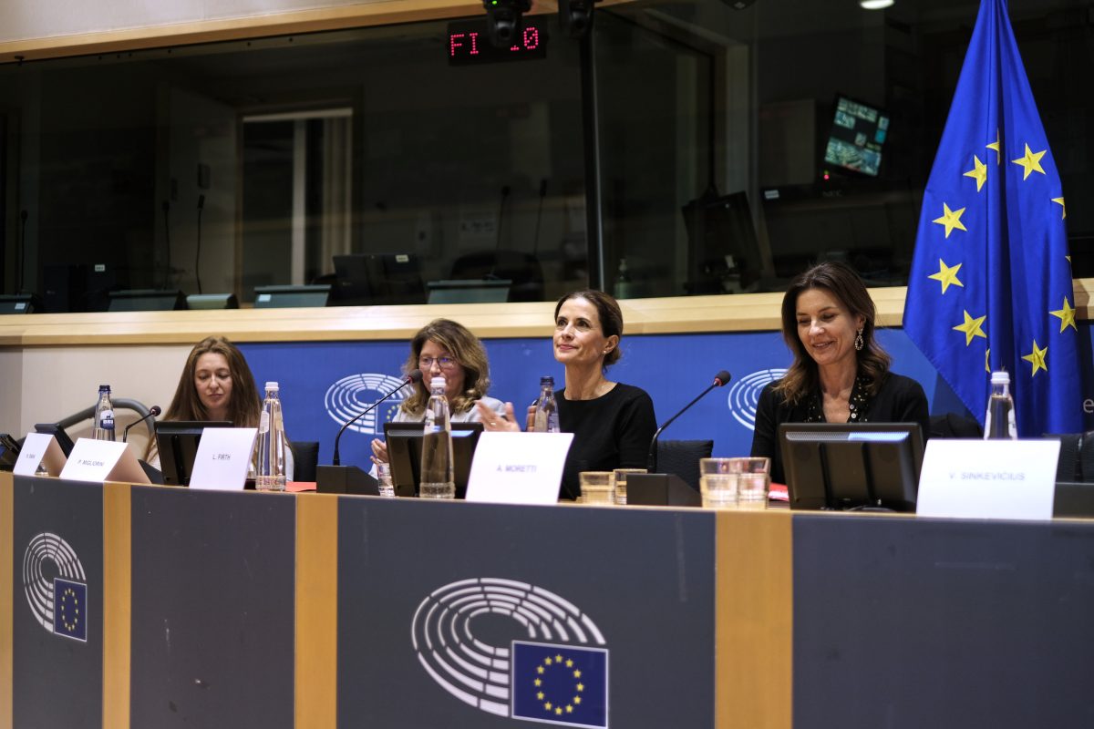 Panel of women and men in EU Parliament